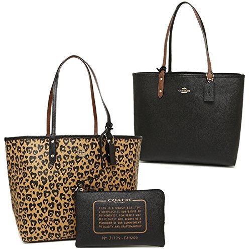 coach reversible pvc city signature tote