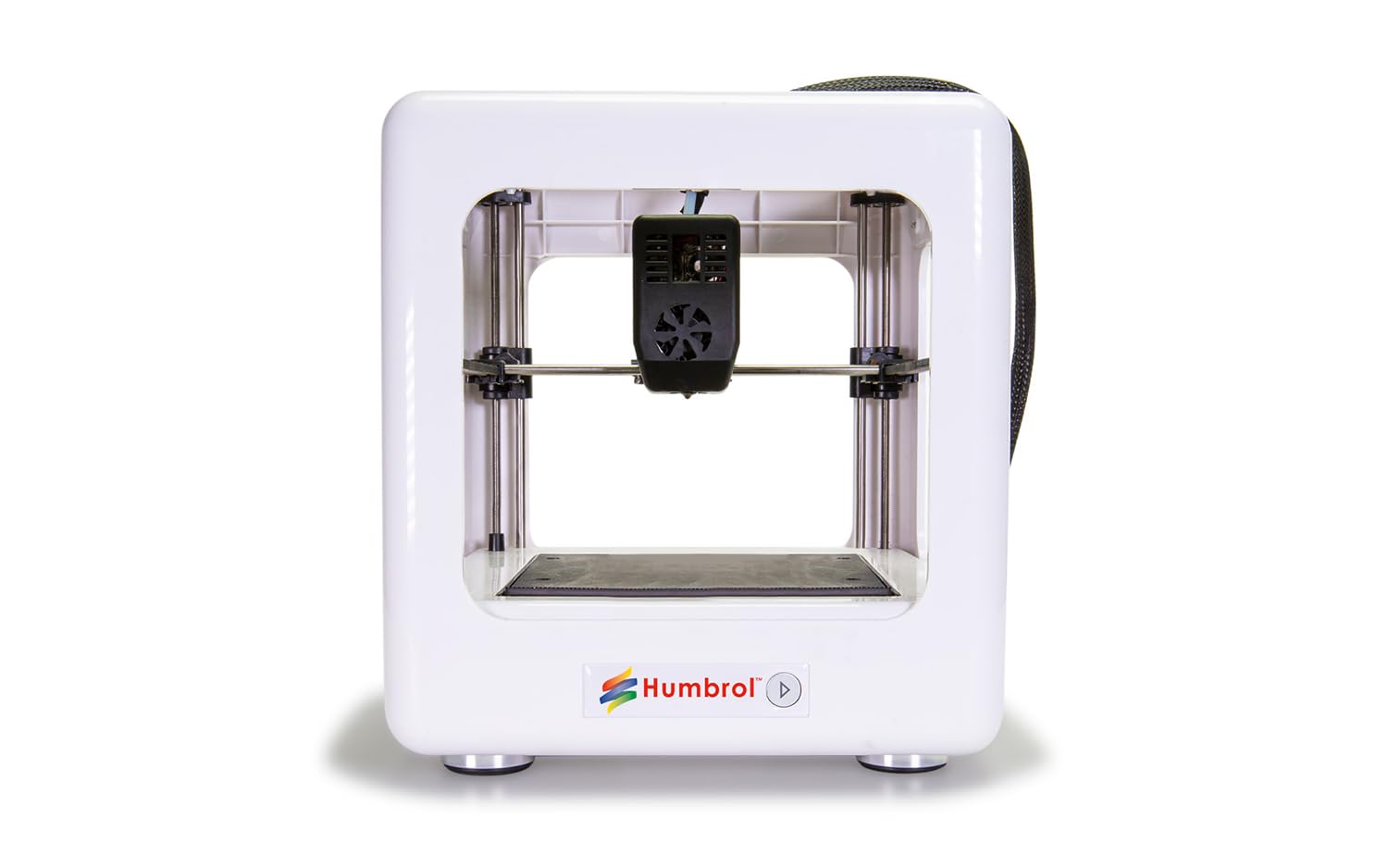 HumbrolAG9172 Creator 3D Mini Printer - Small 3d Printer Kit for Kids, Beginners and Home Use - Enclosed Machine with Accessories and Tools, White, 22 depth x 22.7 width x 23.2 Height