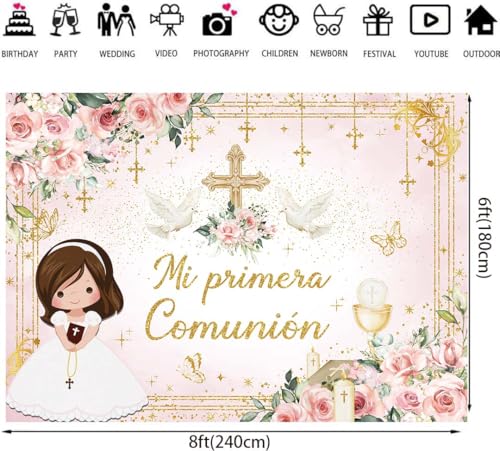 Fondo Fotográfico Vinilo 8x6 pies Rosa miniatura 6