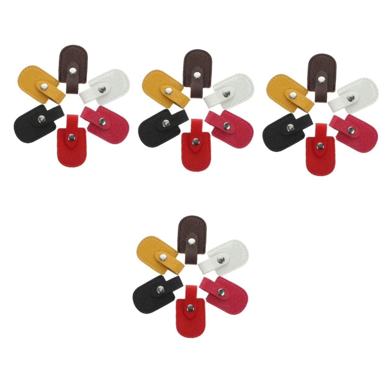 Veemoon 4sets Nail Cuticle Remover Set Professional Nail Clippers Bulk Clippers Scissor Covers Art Tool Accessories 6pcs*4