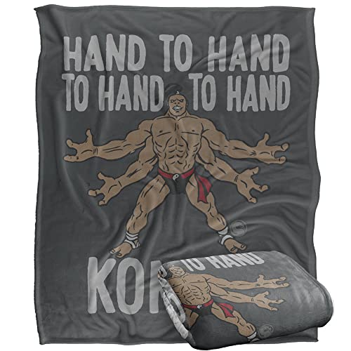 LOGOVISION Mortal Kombat Klassic Goto Hand To Hand Kombat Coperta super morbida al tatto setoso – 152 x 127 cm