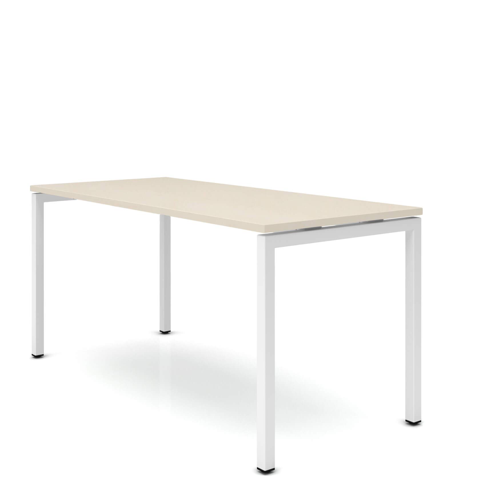 Weber Büroleben GmbH NOVA Tavolo riunioni 160 x 80 cm acero 4 – 6 pers. Tavolo da riunione, colore struttura: bianco