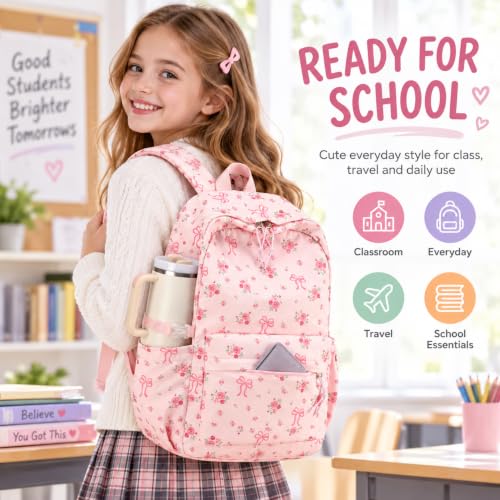 Image of LOIDOU Backpack for Girls School Backpacks Bookbags for Elementary Middle School Women Laptop Backpacks