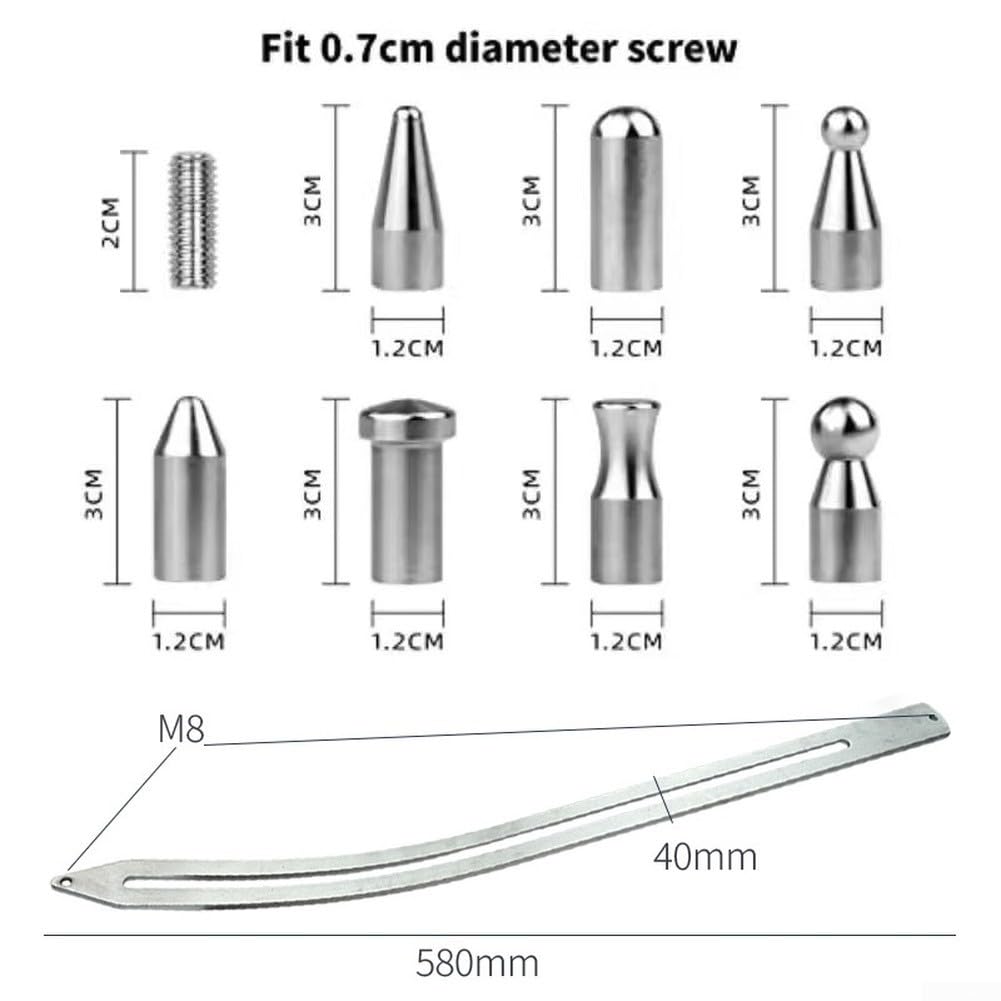 Dellen Reparaturset Lackfrei 27-tlg für pdr Werkzeug Auto Dellen(27PCS)