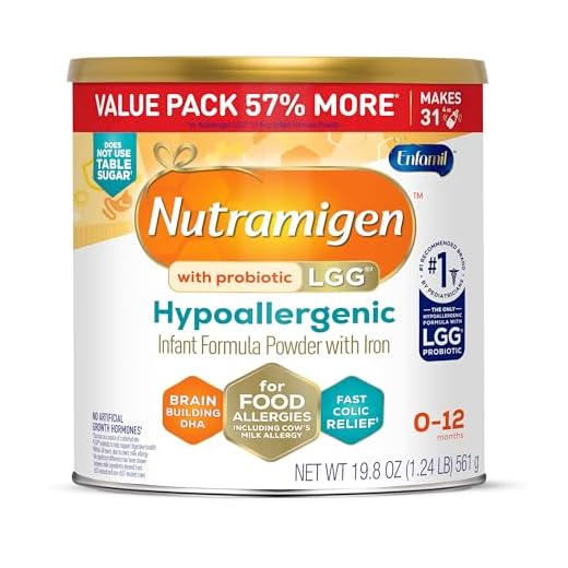 Enfamil Nutramigen Infant Formula, Hypoallergenic and Lactose Free Formula with Enflora LGG, Fast Relief from Severe Crying and Colic, Powder Can, 19.8 Oz