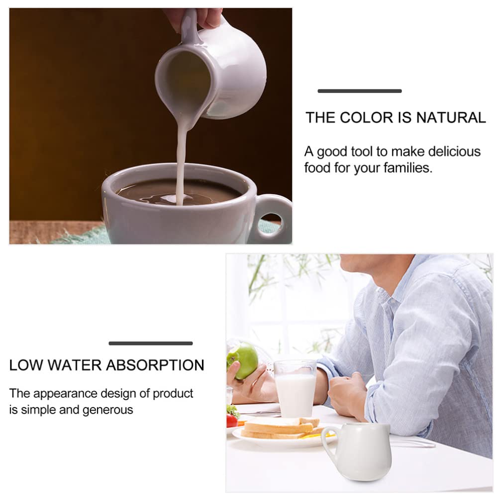 HEMOTON 6Pcs Mini Latte Brocca della Cucina della Cucina della Cucina della Cucina La Crema per La Ceramica della Brocche della Salsa con La Maniglia