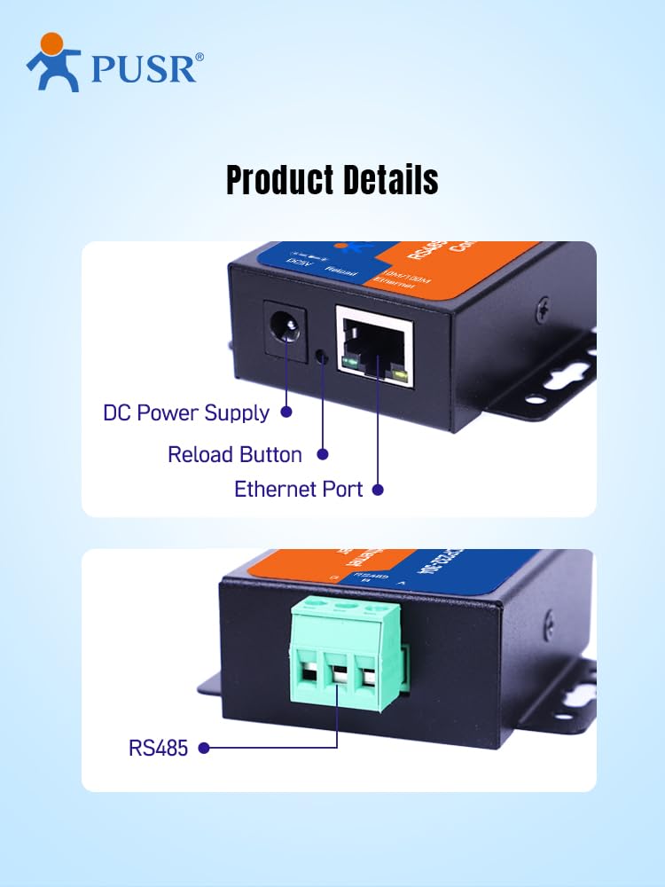 TCP232-304 RS485 to TCP/IP servidor de dispositivos en serie Soporte Built-in Webpage Pasarela modbus convertidor rs485 a ethernet