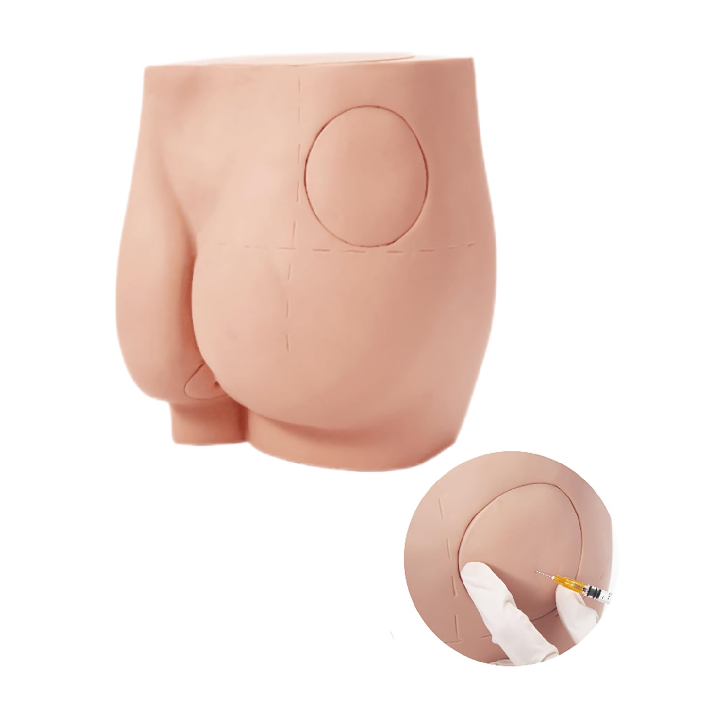 JOSBY Buttocks Intramuscular Injection Training Model, Medical Students Practice, Injection Simulator Practice Tool, for Medical Education to Student, Nurse, Doctor