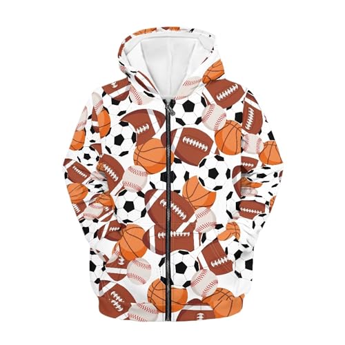 Girls Zip Up Hoodies Spring Casual Long Sleeve Sweatshirts Jackets with Kangaroo Pockets