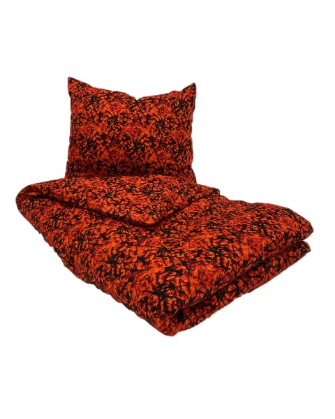 Jeté De Lit 1 Personne Danois – Peluche Bleu 140x200 Cm Avec Taie D'Oreiller