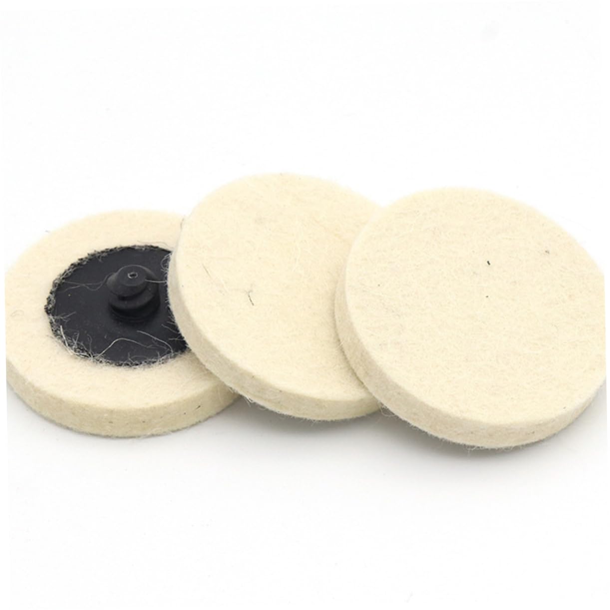 Unomor 21 2 Torque Wool Wheel Polishing Kit with Backing Pad for High Toughness Wear Resistant Easy Self Adhesion for Efficient Polishing