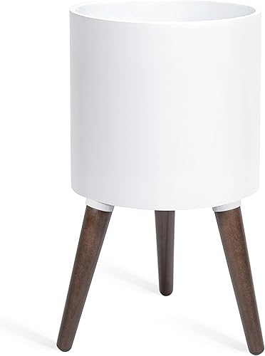 Maceta de interior de mediados de siglo alto de 8, 10, 12 y 14 pulgadas.