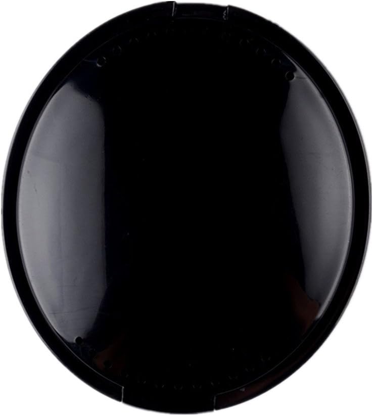 Ostrosi Black Plastic Denture Storage Box False Teeth Case Container with Mirror