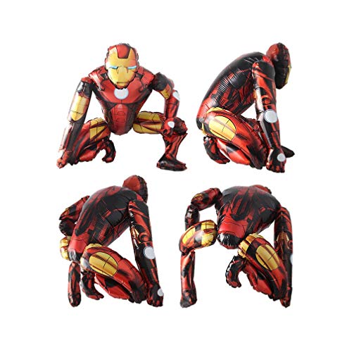 Bcd-Pro Superhero Iron Man 3D Stand Airwalker Balloons Medium Size For Kid Toddler Birthday Decorations #TOP2