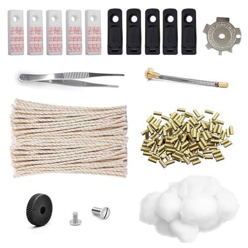 LWLWA Juego de Accesorios para Encendedor de Gasolina, con 200 Pedernales y 50 Mechas Que, Incluyen Juntas, Destornilladores y Ruedas de Molienda, Accesorios de Repuesto para Zippo