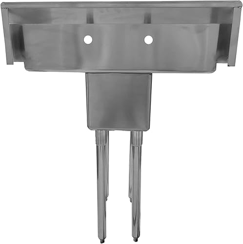 Miniatura 5 de AmGood Fregadero de acero inoxidable para preparación y uso general  Acero inoxidable 304  Restaurante, cocina, lavandería, garaje  NSF (tamaño del