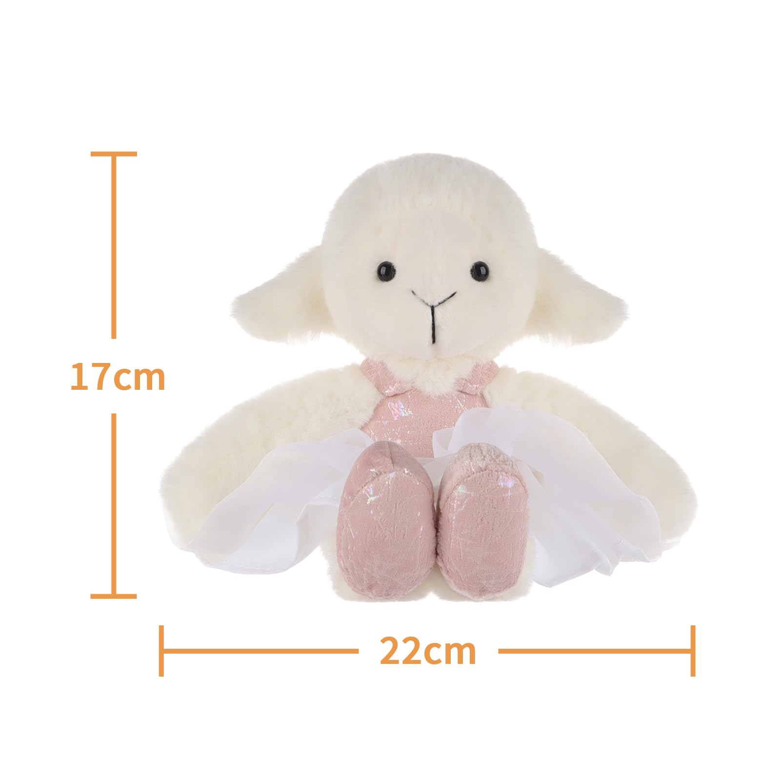 Apricot Lamb Plüsch-Taube 15 Cm – Weiches Weißes Kuscheltier Für Baby & Kinder, Flauschig & Niedlich