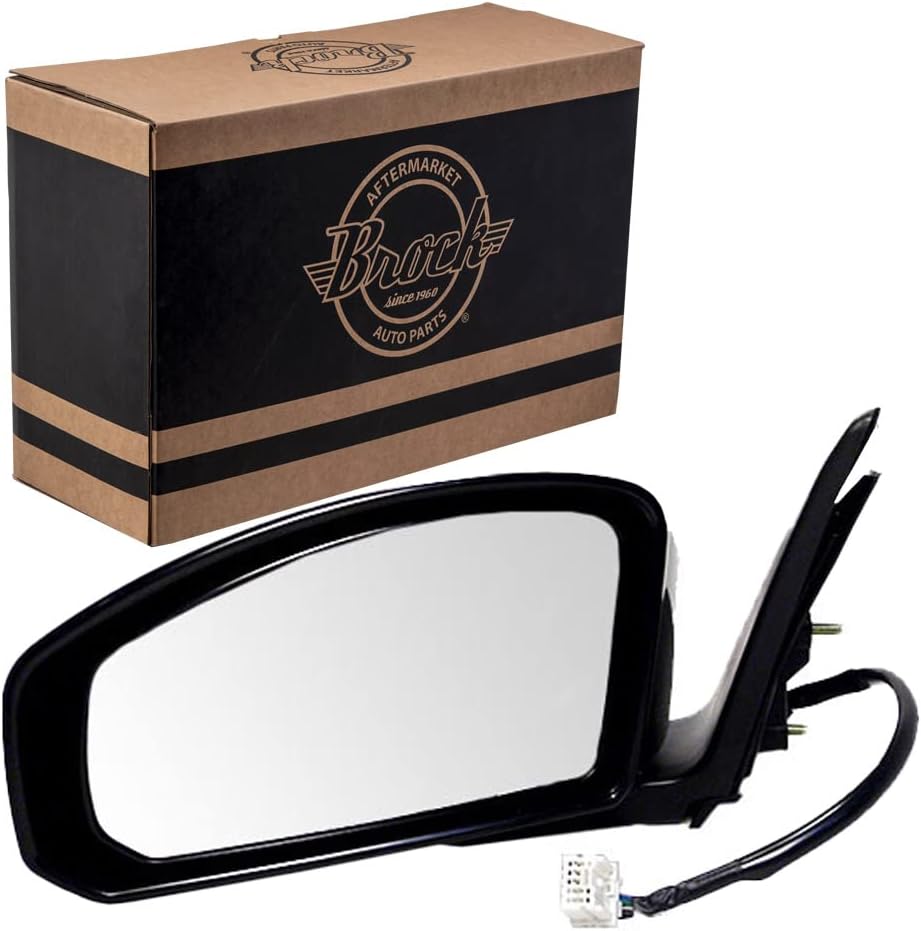 Brock Replacement Drivers Power Side View Mirror Heated Compatible with 03-07 G35 Coupe K6302-AM865