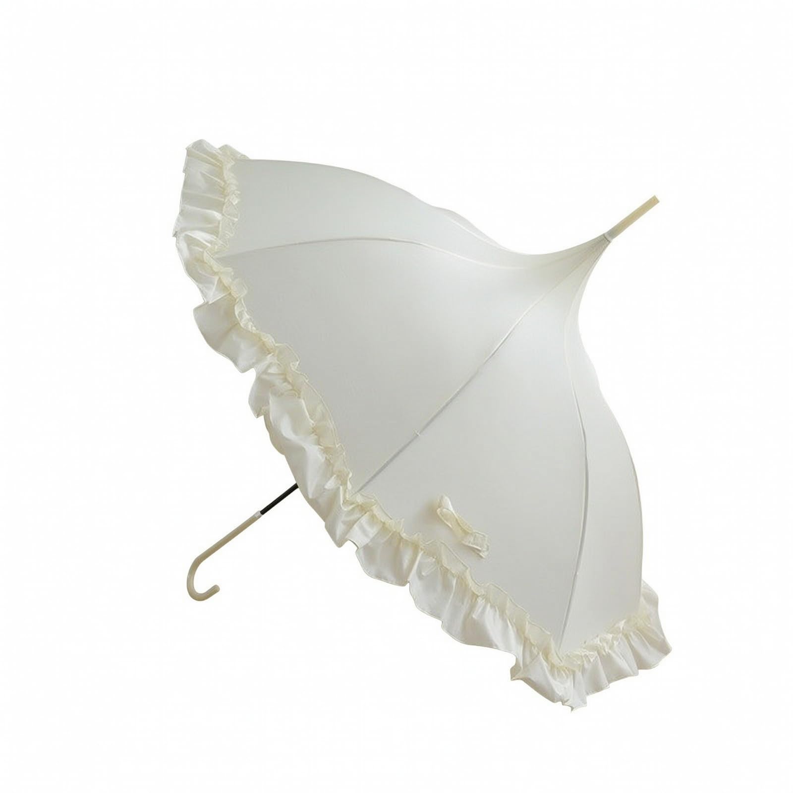Perfeclan Sombrilla Manual 8 Varillas Fibra Impermeable Sombrilla Estilo Pagoda Ligero la Pongee para Días Lluviosos, 1
