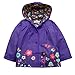 Arshiner Girl Baby Kid Waterproof Hooded Coat Jacket Outwear Raincoat Hoodies (110(Age for 3-4Y), Dark Violet)