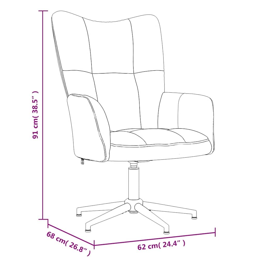 vidaXL Relaxsessel mit Hocker Drehbar Fernsehsessel Polstersessel Polsterstuhl Relaxstuhl Sessel Ohrensessel Armsessel Wohnzimmer Senfgelb Samt