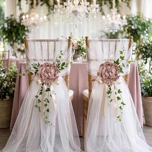 16pcs Peony Artificial Flowers Fake Peonies Bulks Vintage Pink Foam Peonies Flowers Real Looking Faux Peony Flowers Heads with Stems for DIY Wedding Bouquet Baby Shower Party Home Decor (Vintage Pink) by YIFYBY - Used condition - Image 3