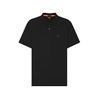 BOSS Polo da Uomo Passenger Slim Fit in Cotone Elasticizzato con Logo Toppa