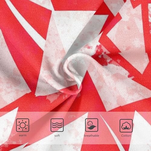 Flower Girls Underwear Toddler 2t Cotton Panties for Girl Abstract Red White Prints Kids Briefs Undies3