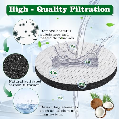 4 Pack of Water Filter Discs - Micro Disc Water Filter, Mini Replacement, Discs Compatible with Brita Fill - Great for Reducing Microparticles and Other Impurities, for Go Bottles Carafes - Image 2