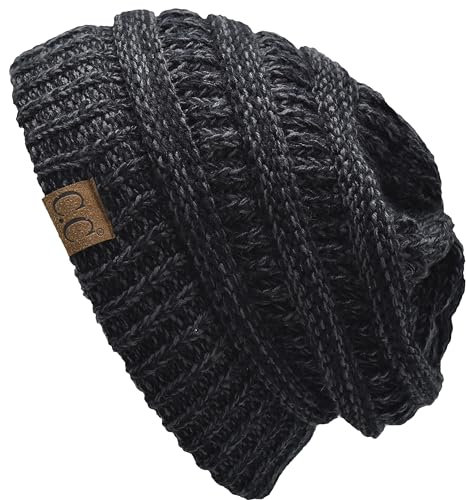 Image of Cambridge Select Thick Slouchy Knit Oversized Beanie Cap Hat