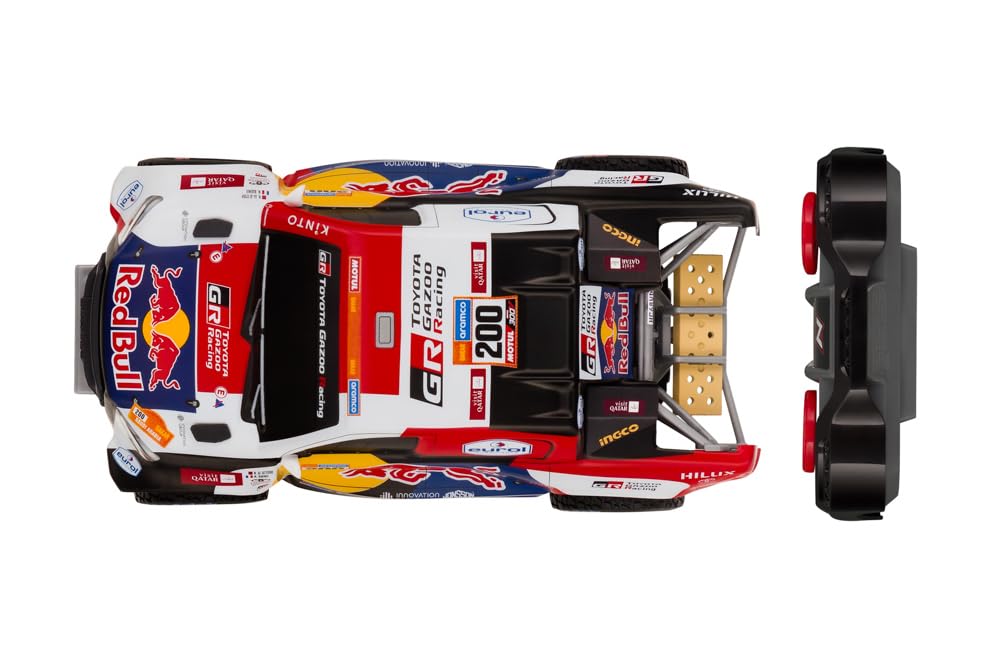 Nikko RC 10591 Night Mode Toyota Gazoo Dakar zdalnie sterowany samochód rajdowy 25 cm 2,4 GHz 40 m