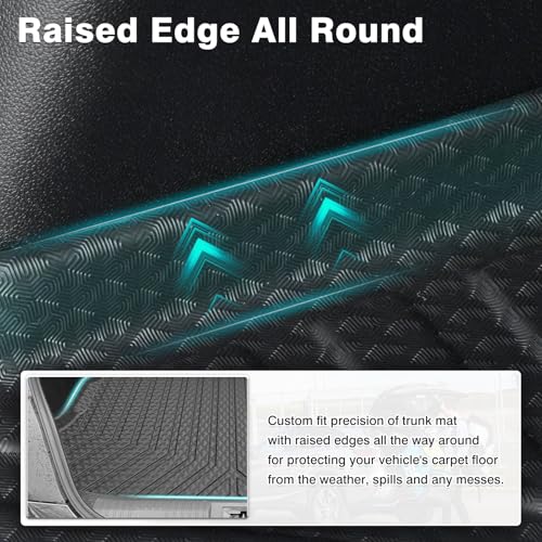 Image of Mixsuper Cargo Liner for 2022-2025 Toyota GR86 / Subaru BRZ All Weather Cargo Mat Rear Trunk Liner Tray Black