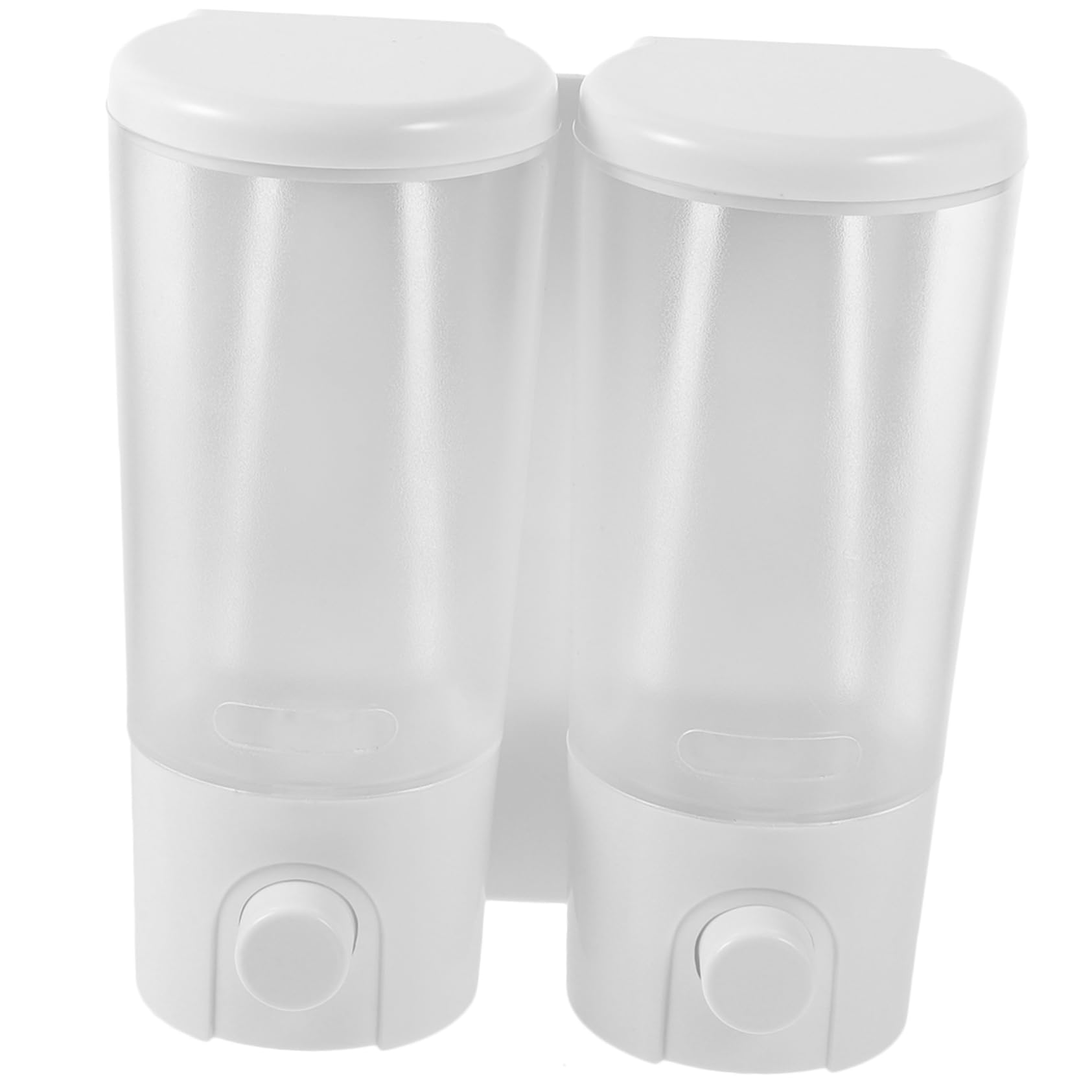 VOSAREA Distributeur de Savonnette Mural 400ml, Plastique, Pompe Souple à Pression, pour Shampoing et Savonnette, la Cuisine et Restaurant