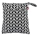 Damero 3pcs Travel Wet and Dry Bag with Handle for Cloth Diaper, Pumping Parts, Clothes, Swimsuit and More, Easy to Grab and Go, Black Arrows