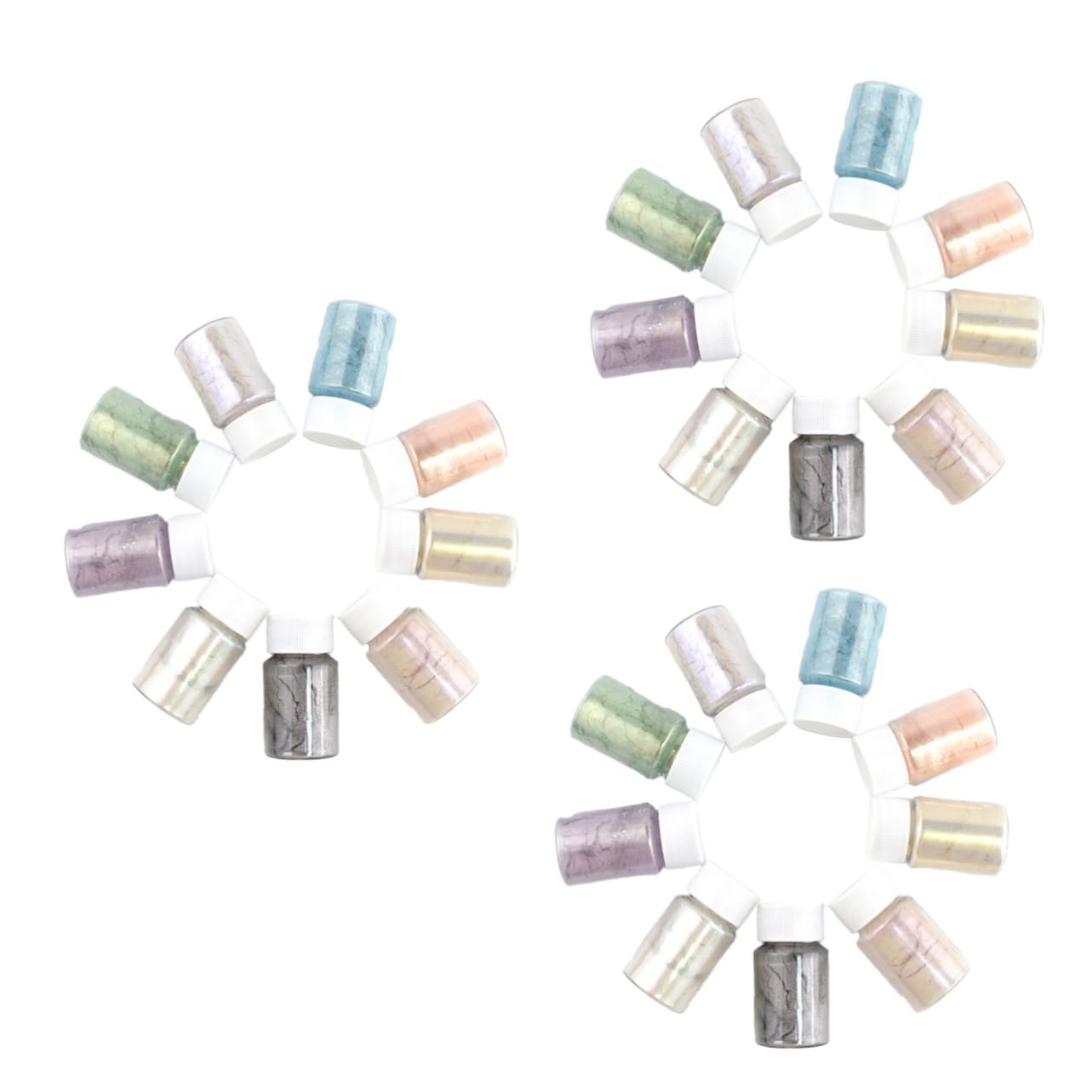 NUOBESTY 27piezas Polvo Mica Para Pigmentos De Resina y Cosméticos Para Manualidades Jabones y De Baño