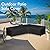 WLEAFJ Patio L-Shaped Sectional Sofa Cover Waterproof, Heavy Duty Outdoor Sectional Couch Cover with Air Vent, Right Facing, 104" L/83" L x 32" D x 31" H