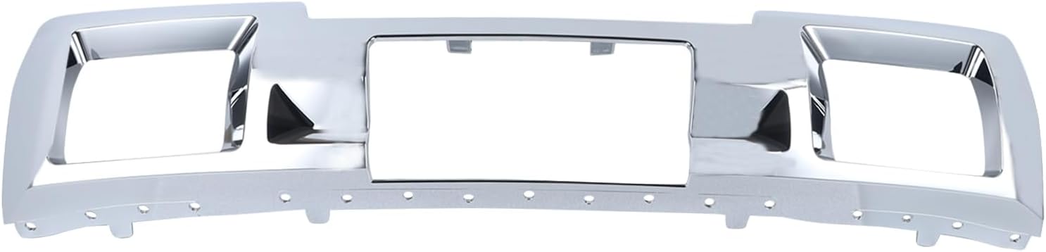 Duolctrams Chorme Front Bumper Skid Plate Panel Lower Cover Face Bar Compatible with 2015-2019 GMC Sierra 2500/3500 HD 4 Door 23178964 GM1053105C