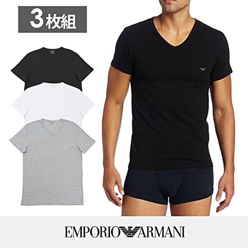 Amazon | (エンポリオアルマーニ) EMPORIO ARMANI VネックTシャツ3枚