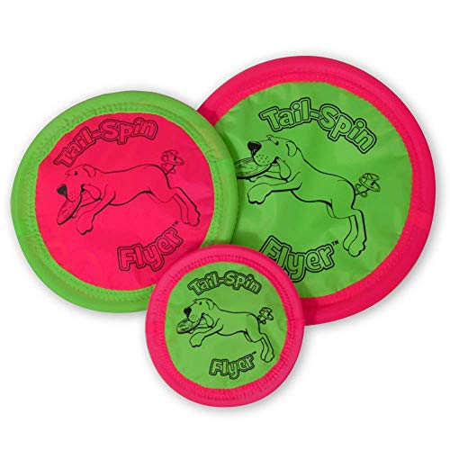 Booda Tail-Spin Flyer 10" Diameter Floppy Dog Frisbee (Pack Of 2) #TOP6