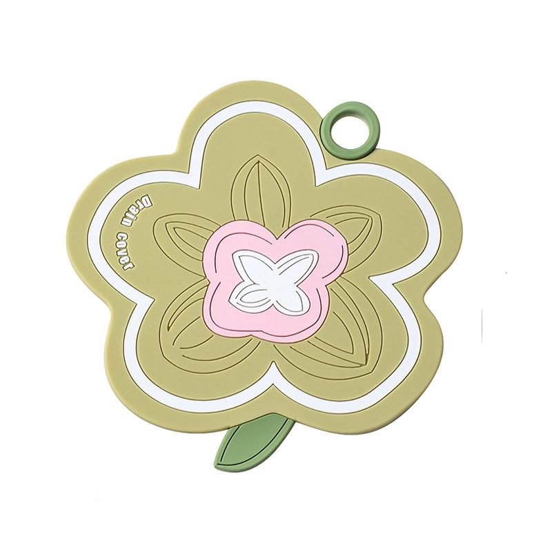 Bouchon baignoire silicone fleur verte bonde douche lavabo évier