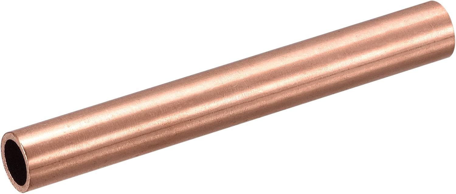 Copper Round Tube 13mm OD 1.5mm Wall Thickness 100mm Length Pipe Tubing
