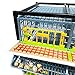 Hatching Time Quail Breeding Cage Indoor - 4 Layer Stackable Quail Coop, Easy Clean, Rust-Free, Egg Roll-Out Tray, Power-Washable PP Plastic Quail Pens with Frame & Wheels, Comfortplast by Cimuka