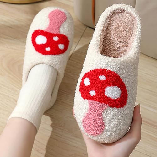 Halloween Slippers For Women 2025 Women Men Retro Memory Foam Plush Fluffy Warm Ghost Fuzzy Slipper Holiday Slip-on Indoor Outdoor House Shoes4