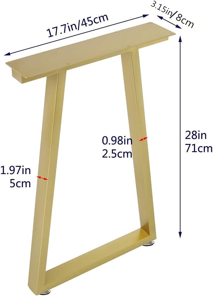 Bеѕt Dеаl Prоduсt Metal Gold Table Legs 28’’ H Furniture Legs,Dining Table Legs,Metal Legs for Table Desk,Office Table Legs (Without Boards) Wееklу Tор Sаlе Metal Gold Table Legs 28’’ H Furniture Legs,Dining Table Legs,Metal Legs for Table Desk,Office Table Legs (Without Boards)