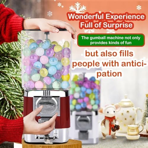 Kids Gumball Machine - Commercial Vending Dispenser for 2.5-3.5cm Balls, Prize Dispenser with Black Drawer - Perfect for Game Retail Stores & Fun Parties
