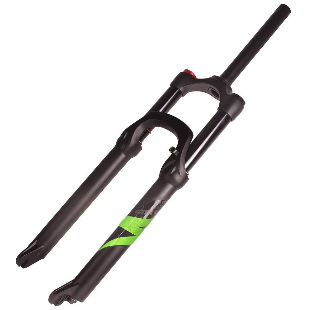 AZQOHMIS Magnesium Alloy MTB Front Forks 26/27.5/29 inch, Air Pressure Suspension Fork Travel 140mm Bicycle Accessories