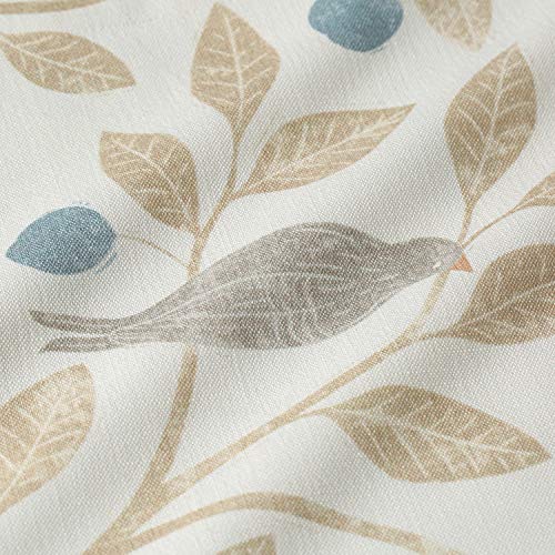 Vogol Valances For Windows, Leaves And Birds Printed Pattern Window Curtains For Kitchen, Top Rod Pocket Vintage Valance For Farmhouse Small Window, 52X18 #TOP6