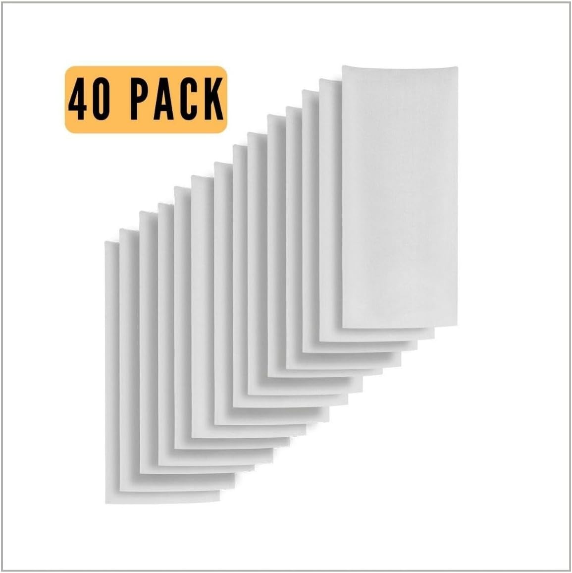 DABPRESS 40 Pack 2x4.5 Inch 90 Micron White Nylon Tea Filter Bags