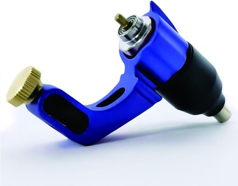 HoriKing Tattoo Supply Professional Alloy Frame Rotary Tattoo Machine Liner Shader Supply for Tattoo Artist with Box (Blue) ¡­