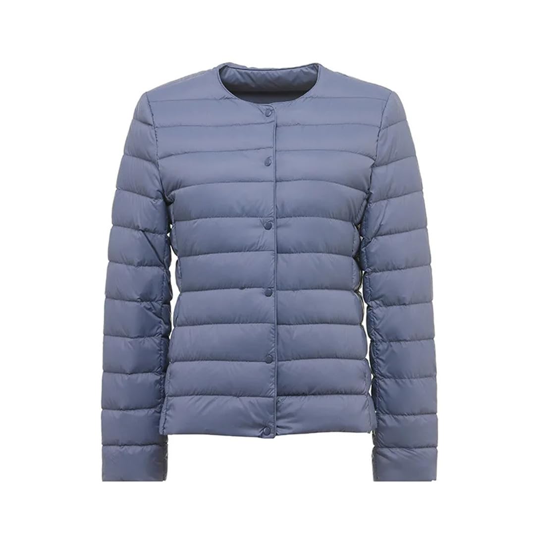 Yeuyyben Piumino da donna giacca primaverile in piumino d'anatra bianca ultra leggero ripiegabile caldo rivestimento cappotto